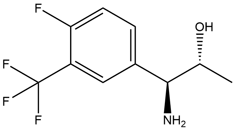 (1S,2R)-1-AMINO-1-[4-FLUORO-3-(TRIFLUOROMETHYL)PHENYL]PROPAN-2-OL Structure