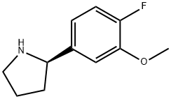 (2R)-2-(4-fluoro-3-methoxyphenyl)pyrrolidine Structure