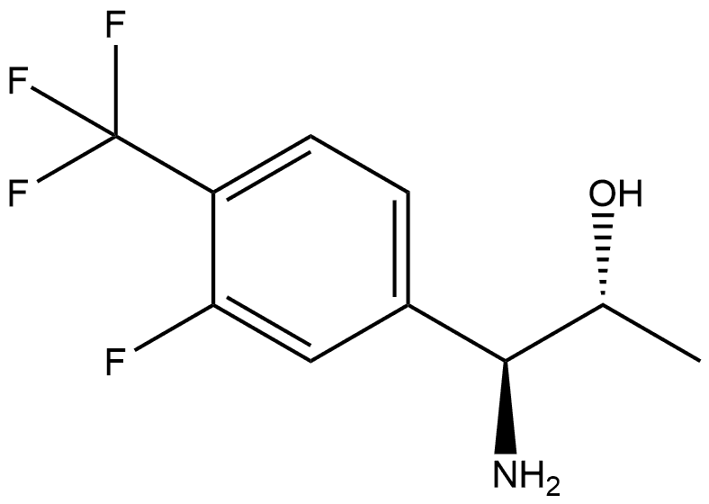 (1S,2R)-1-AMINO-1-[3-FLUORO-4-(TRIFLUOROMETHYL)PHENYL]PROPAN-2-OL Structure