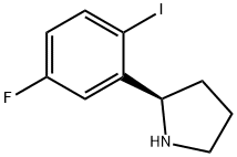 (2R)-2-(5-fluoro-2-iodophenyl)pyrrolidine 구조식 이미지