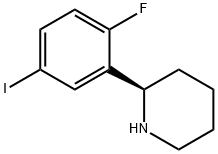 (2R)-2-(2-fluoro-5-iodophenyl)piperidine Structure