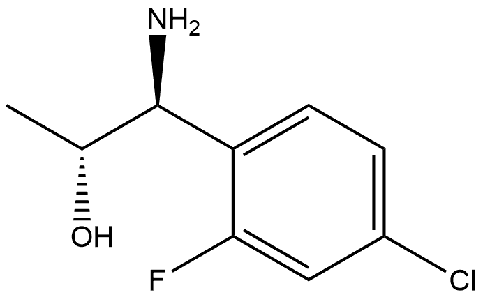 (1S,2R)-1-AMINO-1-(4-CHLORO-2-FLUOROPHENYL)PROPAN-2-OL 구조식 이미지