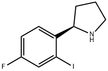 (2R)-2-(4-fluoro-2-iodophenyl)pyrrolidine Structure