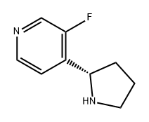 Pyridine, 3-fluoro-4-(2S)-2-pyrrolidinyl- Structure