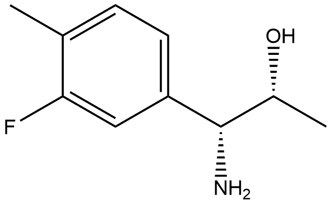 (1R,2R)-1-AMINO-1-(3-FLUORO-4-METHYLPHENYL)PROPAN-2-OL Structure