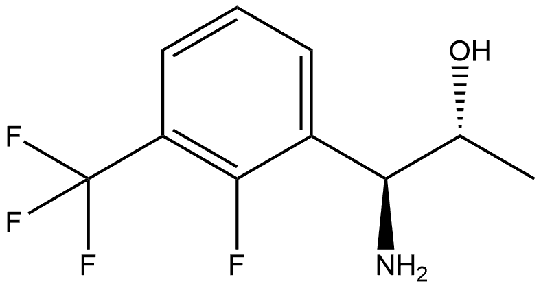 (1S,2R)-1-AMINO-1-[2-FLUORO-3-(TRIFLUOROMETHYL)PHENYL]PROPAN-2-OL Structure