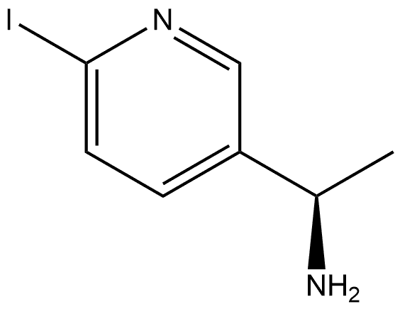 3-Pyridinemethanamine, 6-iodo-α-methyl-, (αR)- 구조식 이미지