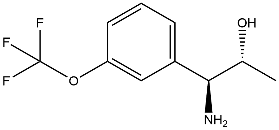 (1S,2R)-1-AMINO-1-[3-(TRIFLUOROMETHOXY)PHENYL]PROPAN-2-OL Structure