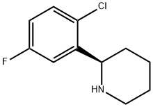 (R)-2-(2-CHLORO-5-FLUOROPHENYL)PIPERIDINE Structure