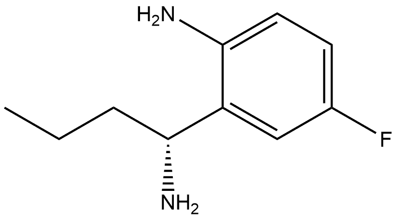 2-((1R)-1-AMINOBUTYL)-4-FLUOROPHENYLAMINE Structure