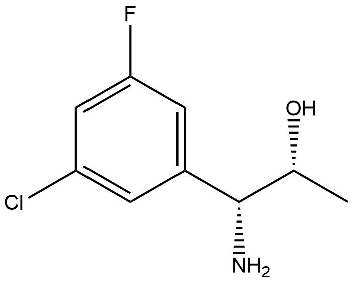 (1R,2R)-1-AMINO-1-(5-CHLORO-3-FLUOROPHENYL)PROPAN-2-OL Structure