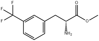 D-Phenylalanine, 3-(trifluoromethyl)-, methyl ester Structure