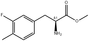 METHYL (S)-2-AMINO-3-(3-FLUORO-4-METHYLPHENYL)PROPANOATE HCL Structure