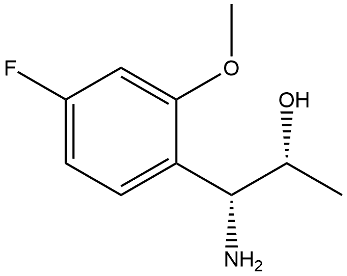 (1R,2R)-1-AMINO-1-(4-FLUORO-2-METHOXYPHENYL)PROPAN-2-OL Structure