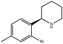 (2R)-2-(2-bromo-4-methylphenyl)piperidine Structure