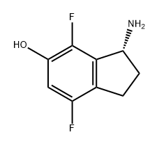 (3R)-3-amino-4,7-difluoro-2,3-dihydro-1H-inden-5-ol Structure