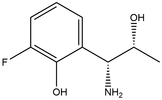 2-((1R,2R)-1-AMINO-2-HYDROXYPROPYL)-6-FLUOROPHENOL Structure