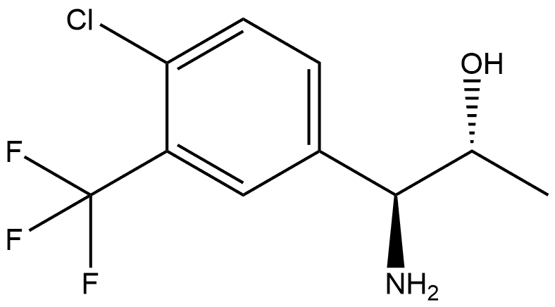 (1S,2R)-1-AMINO-1-[4-CHLORO-3-(TRIFLUOROMETHYL)PHENYL]PROPAN-2-OL Structure