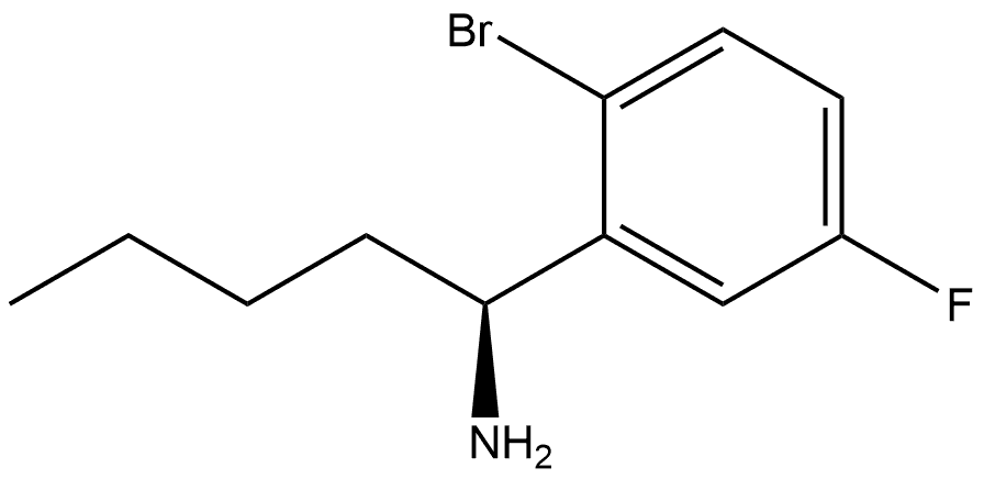 (1S)-1-(2-BROMO-5-FLUOROPHENYL)PENTYLAMINE Structure