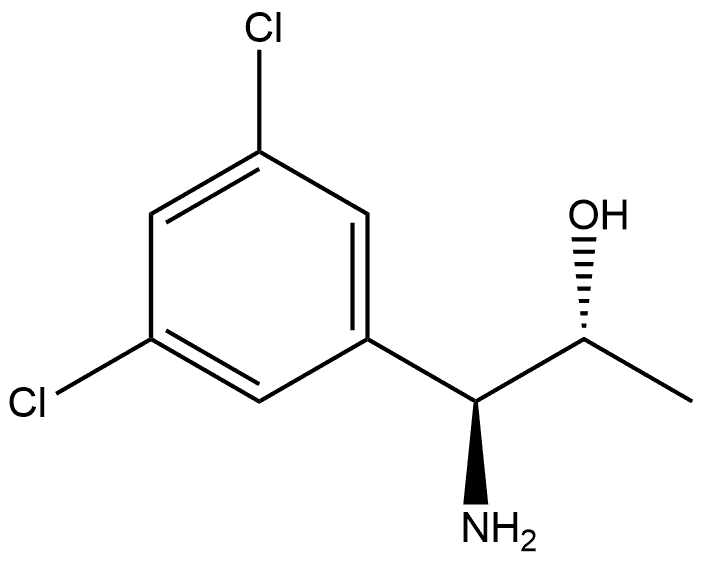 (1S,2R)-1-AMINO-1-(3,5-DICHLOROPHENYL)PROPAN-2-OL Structure