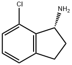 1H-Inden-1-amine, 7-chloro-2,3-dihydro-, (1R)- Structure