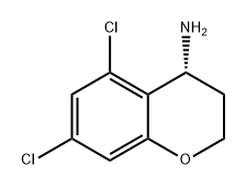 2H-1-Benzopyran-4-amine, 5,7-dichloro-3,4-dihydro-, (4R)- 구조식 이미지