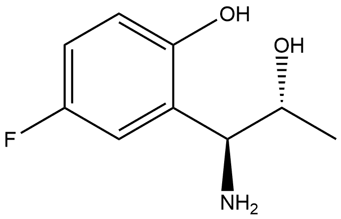 2-((1S,2R)-1-AMINO-2-HYDROXYPROPYL)-4-FLUOROPHENOL Structure