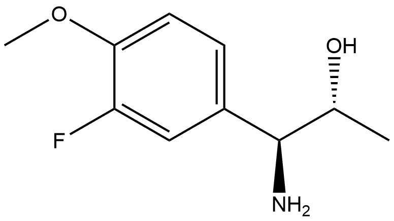 (1S,2R)-1-AMINO-1-(3-FLUORO-4-METHOXYPHENYL)PROPAN-2-OL Structure