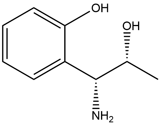 (1R,2R)-1-AMINO-1-(2-HYDROXYPHENYL)PROPAN-2-OL 구조식 이미지