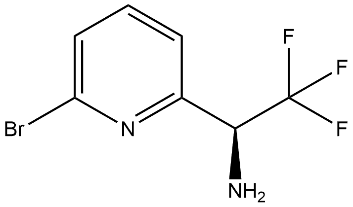 (S)-1-(6-bromopyridin-2-yl)-2,2,2-trifluoroethanamine hydrochloride Structure