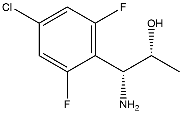 (1R,2R)-1-AMINO-1-(4-CHLORO-2,6-DIFLUOROPHENYL)PROPAN-2-OL Structure