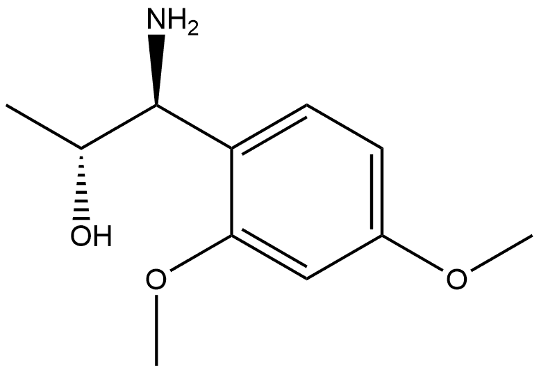 (1S,2R)-1-AMINO-1-(2,4-DIMETHOXYPHENYL)PROPAN-2-OL Structure