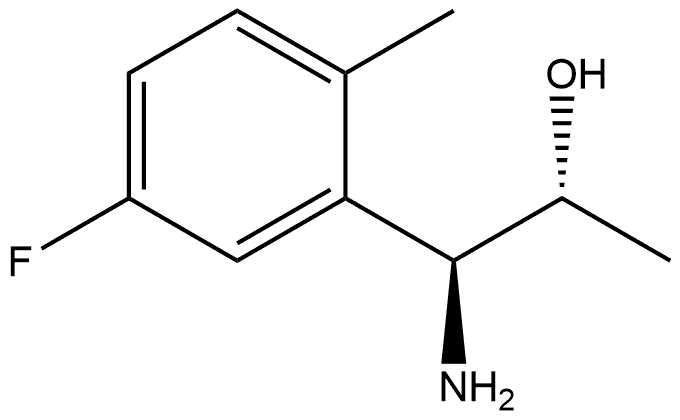 (1S,2R)-1-AMINO-1-(5-FLUORO-2-METHYLPHENYL)PROPAN-2-OL Structure