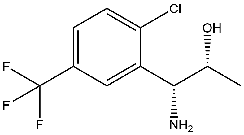 (1R,2R)-1-AMINO-1-[2-CHLORO-5-(TRIFLUOROMETHYL)PHENYL]PROPAN-2-OL 구조식 이미지