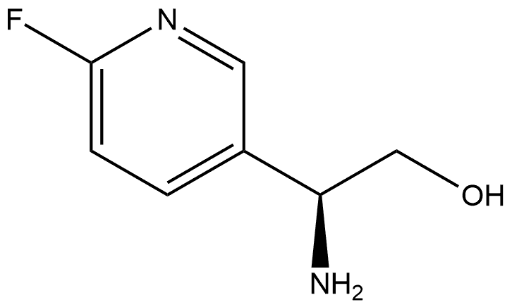 3-Pyridineethanol, β-amino-6-fluoro-, (βS)- Structure