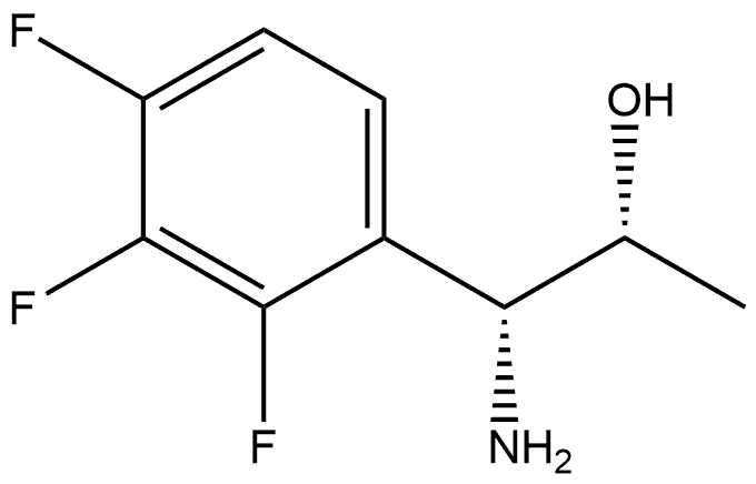 (1R,2R)-1-AMINO-1-(2,3,4-TRIFLUOROPHENYL)PROPAN-2-OL Structure