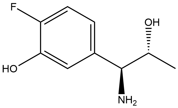 5-((1S,2R)-1-AMINO-2-HYDROXYPROPYL)-2-FLUOROPHENOL Structure