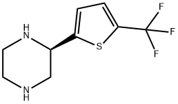 5-((2R)피페라진-2-일)-2-(트리플루오로메틸)티오펜 구조식 이미지