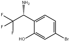 2-[(1R)-1-Amino-2,2,2-trifluoroethyl]-5-bromophenol Structure