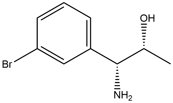 (1R,2R)-1-AMINO-1-(3-BROMOPHENYL)PROPAN-2-OL Structure