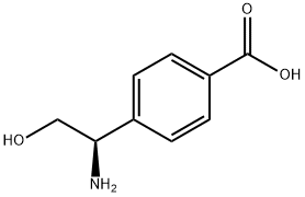 Benzoic acid, 4-[(1R)-1-amino-2-hydroxyethyl]- Structure