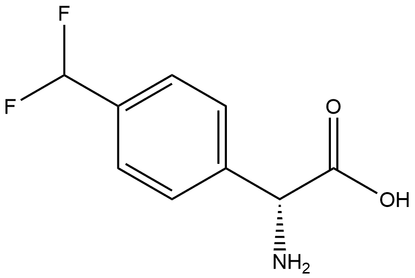 (R)-2-amino-2-(4-(difluoromethyl)phenyl)acetic acid Structure