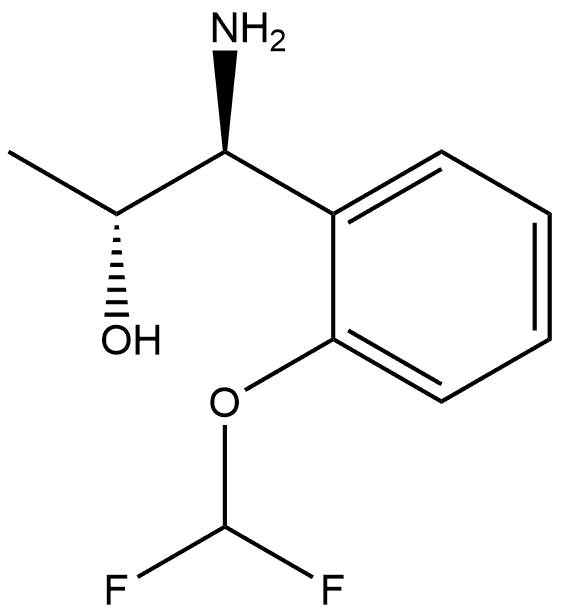 (1S,2R)-1-AMINO-1-[2-(DIFLUOROMETHOXY)PHENYL]PROPAN-2-OL Structure