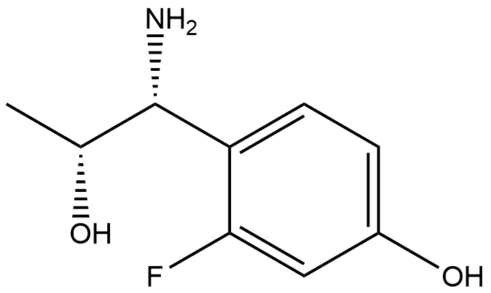 4-((1R,2R)-1-AMINO-2-HYDROXYPROPYL)-3-FLUOROPHENOL Structure