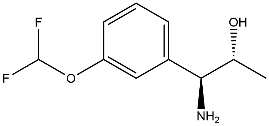 (1S,2R)-1-AMINO-1-[3-(DIFLUOROMETHOXY)PHENYL]PROPAN-2-OL Structure