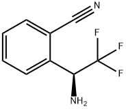 (S)-2-(1-Amino-2,2,2-trifluoroethyl)benzonitrile Structure