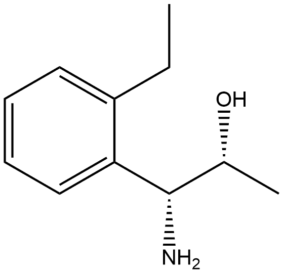 (1R,2R)-1-AMINO-1-(2-ETHYLPHENYL)PROPAN-2-OL Structure