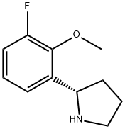 (2S)-2-(3-fluoro-2-methoxyphenyl)pyrrolidine 구조식 이미지