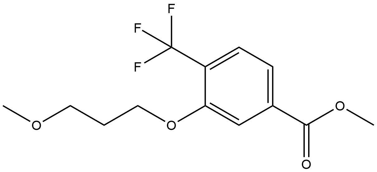 Methyl 3-(3-methoxypropoxy)-4-(trifluoromethyl)benzoate Structure