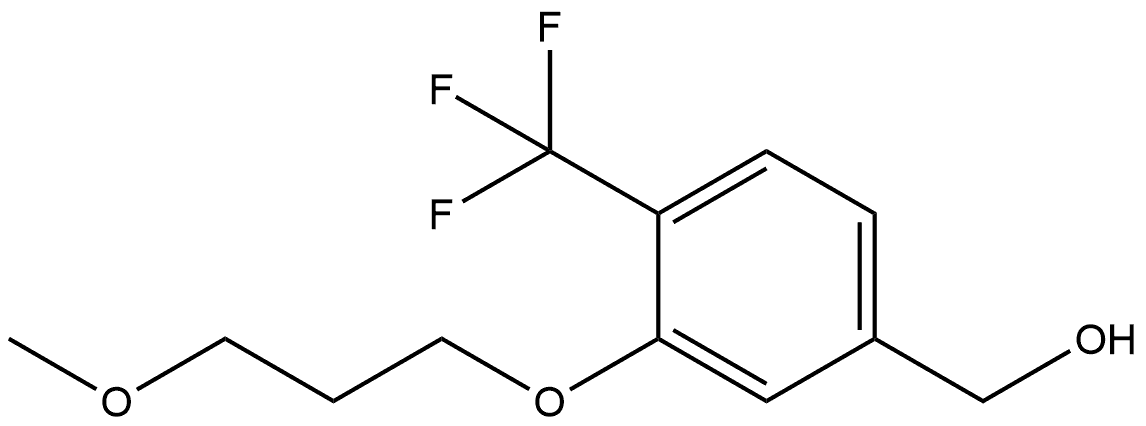 3-(3-Methoxypropoxy)-4-(trifluoromethyl)benzenemethanol Structure